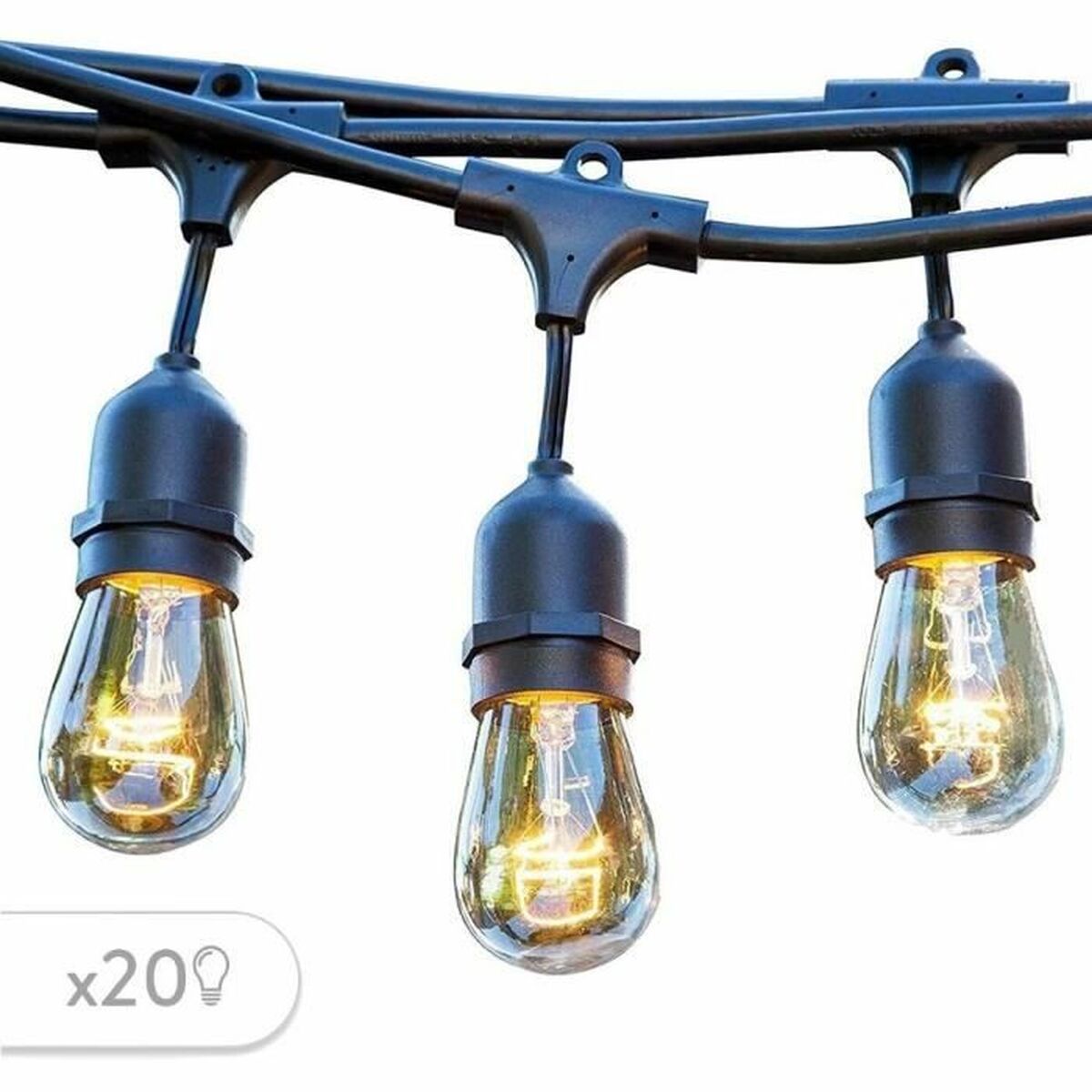 LED-tulede Pärg Lumisky Must Hall